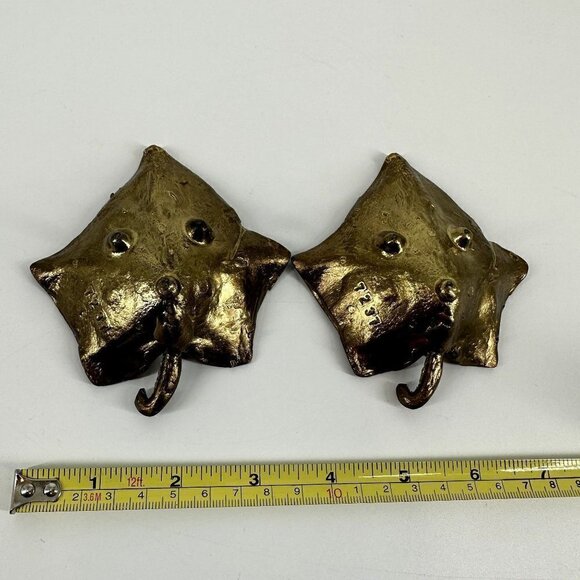 Set of Bronze Colored Leaf Trinket Dish - Picture 3 of 5